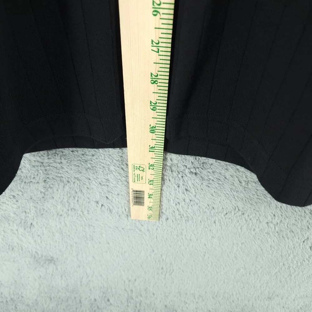 Van Heusen Sweater Mens 4XL Black Stripe Ribbed Studio Pullover Big & Tall - Picture 9 of 12